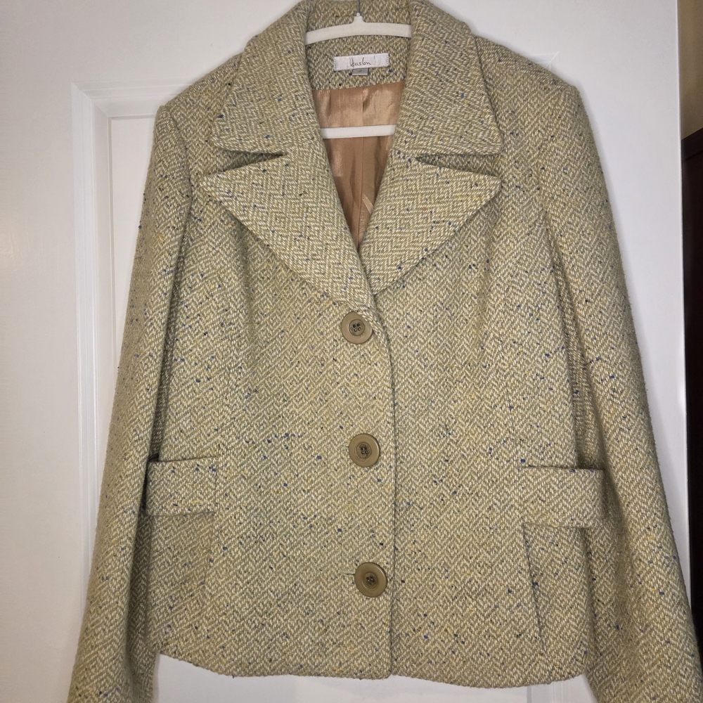 Caslon Vintage Wool Blend  Women's  Blazer/Jacket Sz XL Preloved